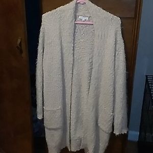 Emory Park Raven textured Eyelash cardigan size M